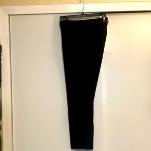 Ann Taylor slim fit black on black leather pants. New with tags